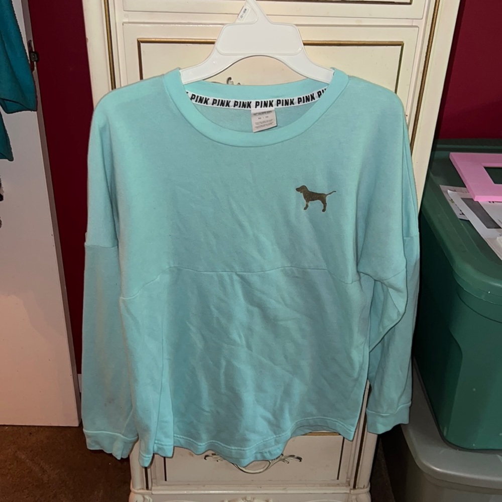 Pink branded long sleeved shirt